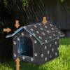 Outdoor Cat House Puppy Kitten Outdoor Shelter Waterproof Pet Cave Insulated Foldable Pet Tent Bed Removable Washable Pet House