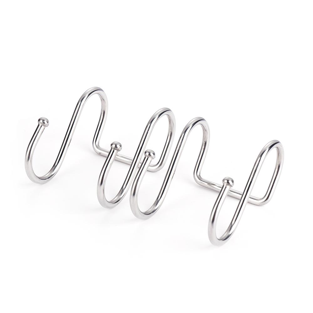 Household Stainless Steel Holder Storage Rack Clasps Hooks Double S Shaped Hook Hanger