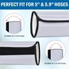 AAAN-Portable Air Conditioner Hose Cover For 5" & 5.9" Diameter Easy Installation For Heat Reduction AC Hose Insulated Cover Wra