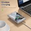 For Samsung Z Fold 4 5 6 7 Magnetic Case Z Fold 8 Ultra Hard Cover Clear Scratch Resistant Glass Screen Protector Aluminum Stan