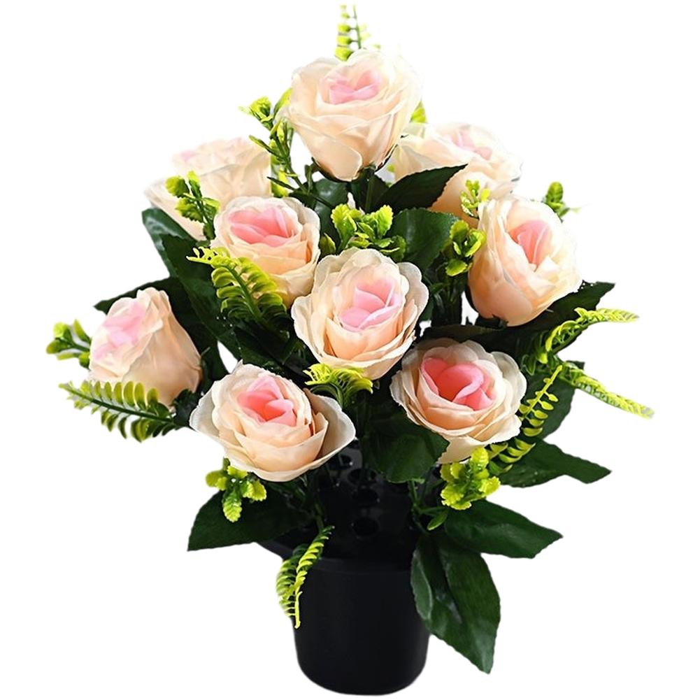 Silk Fabric Petals Silk Rose Bouquet Artificial Silk Roses