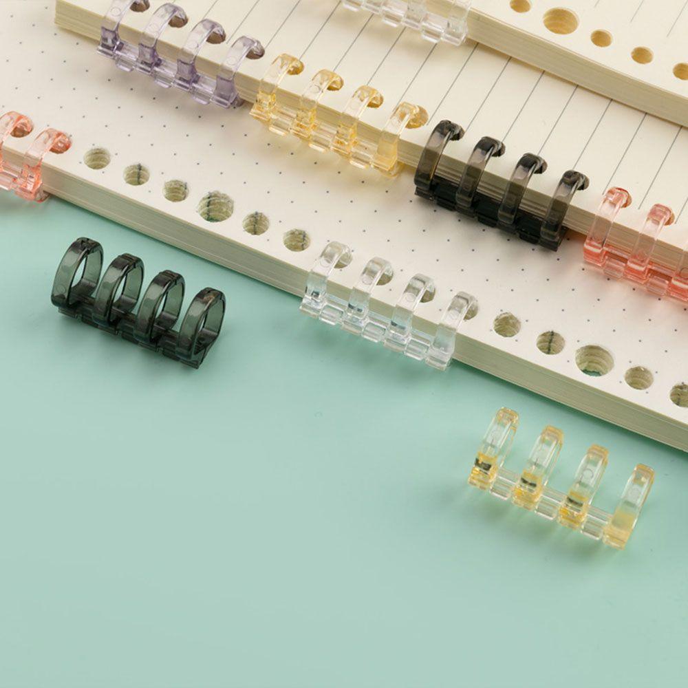 10PCS 4-Ring Binding Spines Combs Loose Leaf Binder Book Rings for Notebook Planners Travel Diary Photo Album Expansion Rings