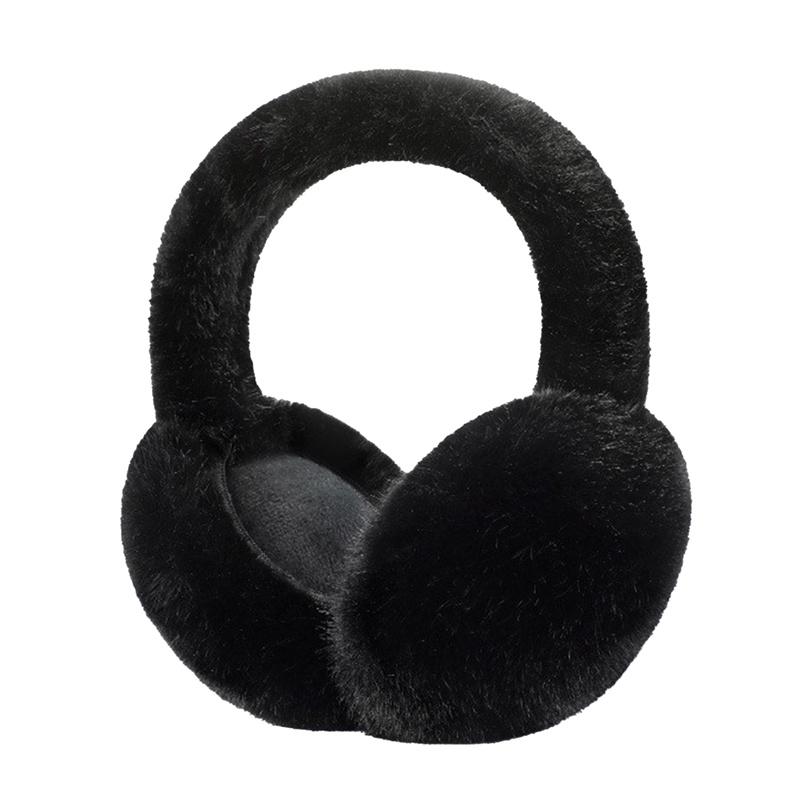 1pc Solid Color Soft Plush Ear Warmer Winter Warm Earmuffs Fashion Ear Cover Outdoor Cold Protection Ear-Muffs Folding Earflap
