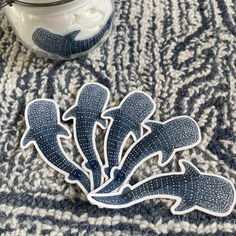 Наклейка «Китовая акула» — виниловая наклейка, наклейка на чехол для телефона, наклейка на бутылку с водой, наклейка без ПВХ, устойчивая к погодным условиям, водонепроницаемая