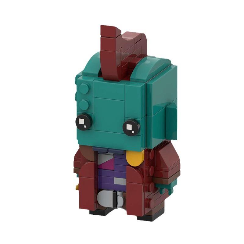 Building Block Compatible, Marvel-Yondu-Mechanical Fin Creative Assembly Square Head Brick Model Gift