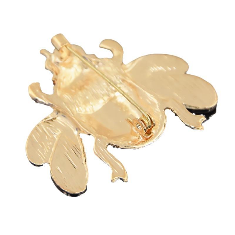 Винтажная окрашенная брошь в виде пчелы, модная эмалевая симпатичная булавка в виде насекомого, булавка для воротника в виде жука, женская одежда