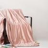 Aosmeng Tencel Blend Embroidered Silk-Filled Summer Quilt