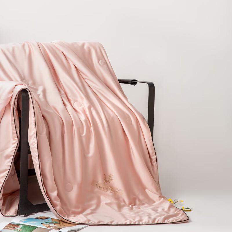 Aosmeng Tencel Blend Embroidered Silk-Filled Summer Quilt