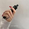 Корейское ретро кольцо-ромб с открытым хвостом: Модные женские простые кольца на палец