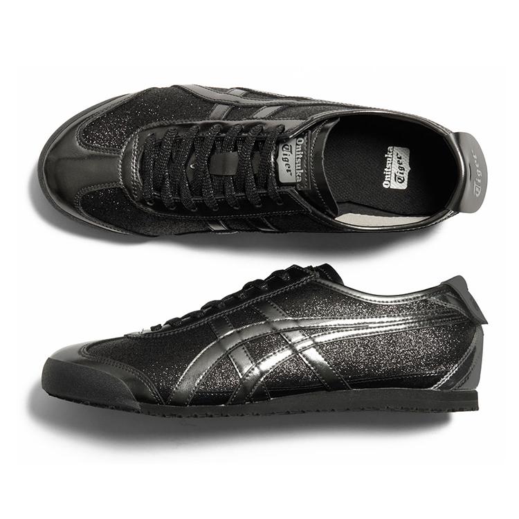 ONITSUKA TIGER MEXICO 66 Низкие повседневные кроссовки Женские Черные Серые Кроссовки 1183C480-001