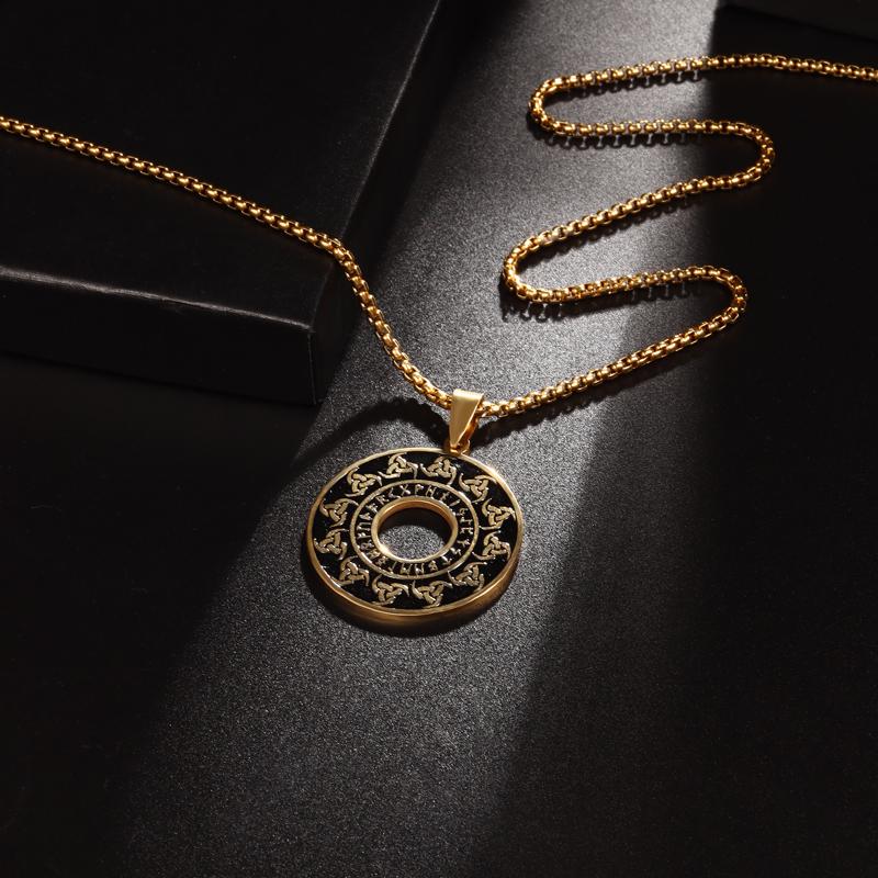 Ожерелье-кулон из нержавеющей стали с кельтским узлом и ирландским крестом для мужчин и женщин, модные ювелирные изделия