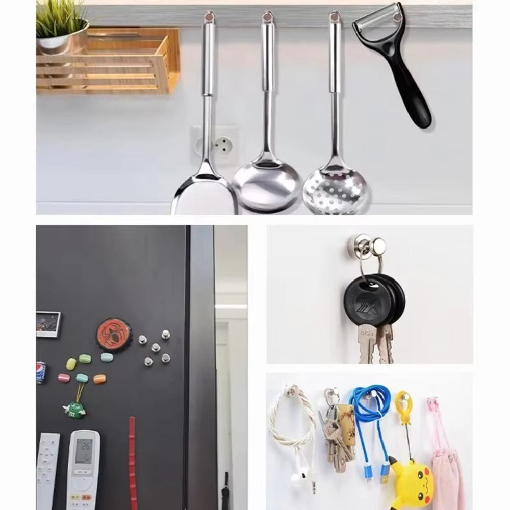 10 PCs DIY Magnetic Pushpins Portable Sucker Thumbtack New Magnet Hook  Refrigerator Whiteboard