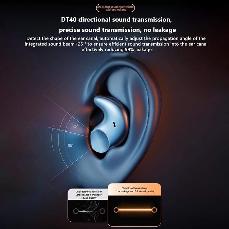Invisible Sleep Wireless Earphone Bluetooth 5.3 Hidden Earbuds Lightweight Waterproof Noise Proof Touch Control Headphones