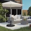 Parasol base. Cross base. Weatherproof. 100 x 100 x 75 cm. Black