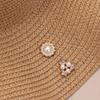 Аксессуары для шляп в форме цветка Аксессуары для головных уборов Жемчужные пуговицы Пуговицы со стразами Жемчужные шпильки