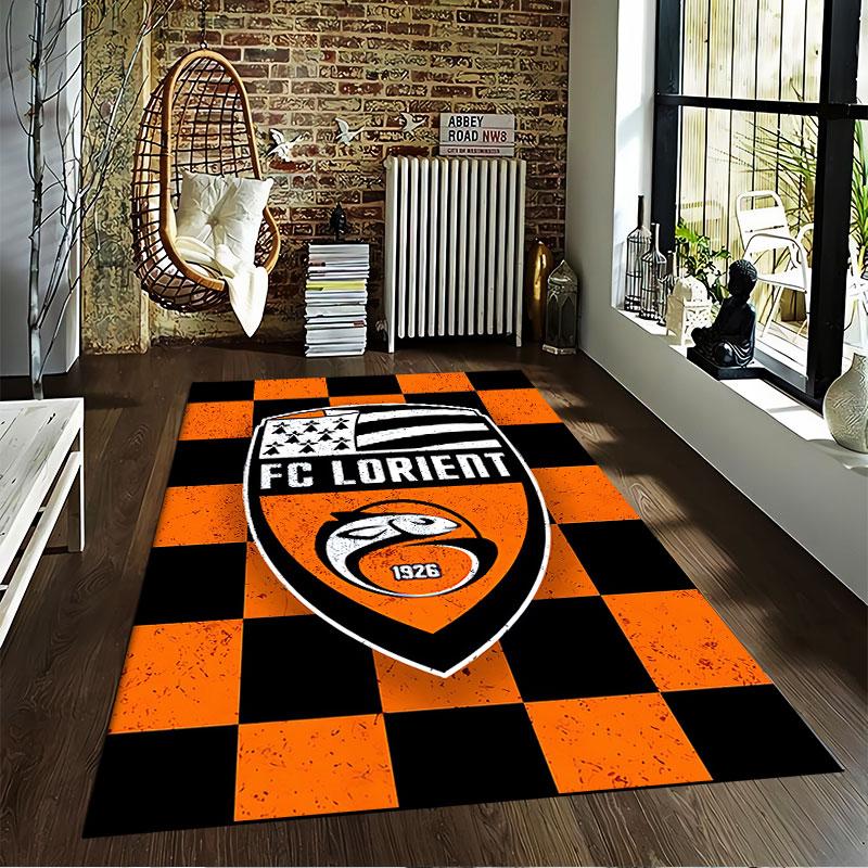 FC Lorient Logo Carpet suitable as a non-slip mat for the living room or bedroom sofa