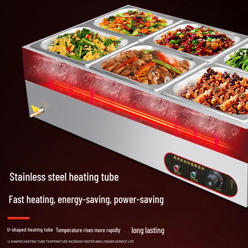 Commercial 12-Basin Tabletop Food Warmer