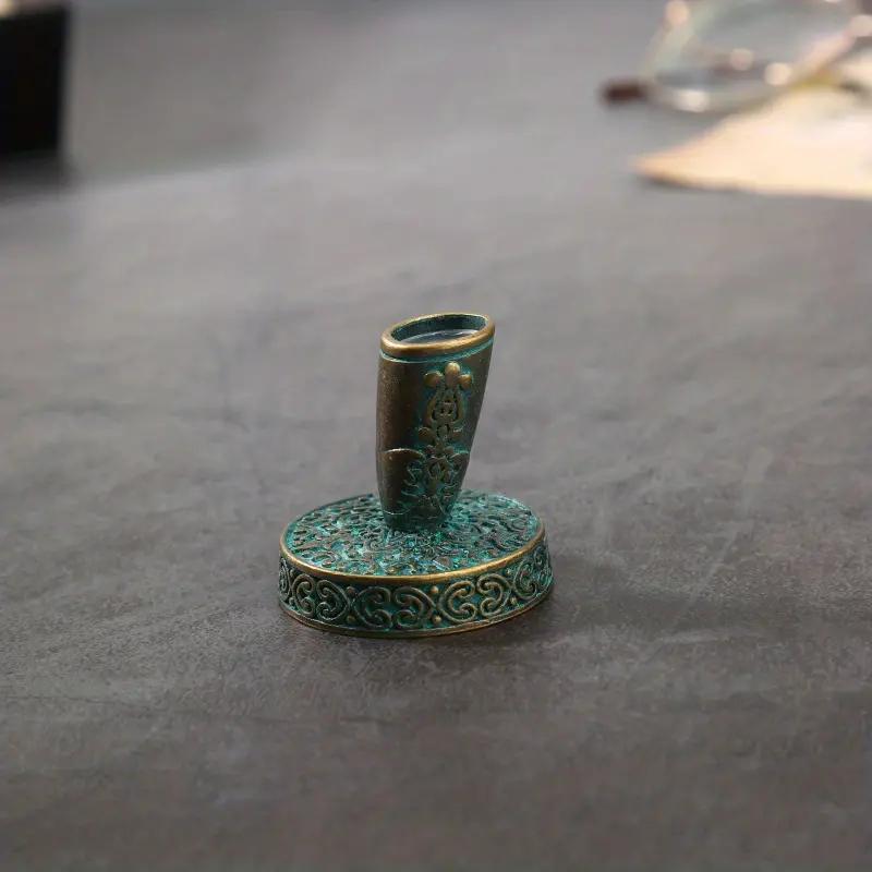 1Pc Zinc Alloy Pen Holder Retro Metal Pen Holder Student Office Decoration Business Advanced Magic Pen Holder Home Desktop