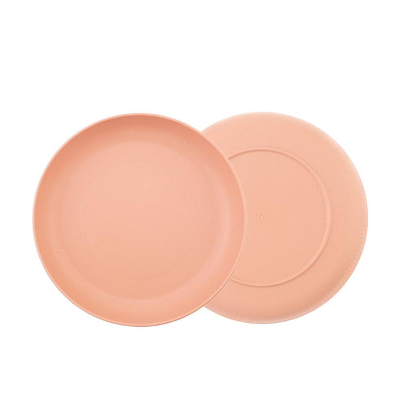 4 шт. 8,9-дюймовые небьющиеся легкие тарелки из пшеничной соломы, пищевые, разноцветные, глубокие тарелки для микроволновой печи и посудомоечной машины