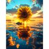 5d DIY Алмазная картина вышивка крестом Подсолнух Пейзаж Алмазная вышивка Мозаика Полная круглая дрель Домашний декор