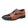 Fashion 2025 Retro Style Mens Dress Shoes Fashion Mixed Colors Mens Leather Shoes Lace-up Business Non-Slip Casual Mens Oxford Footwear