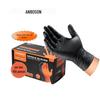 Thick Diamond Pattern Wear-Resistant Disposable Nitrile Gloves for Industrial and Automotive Use