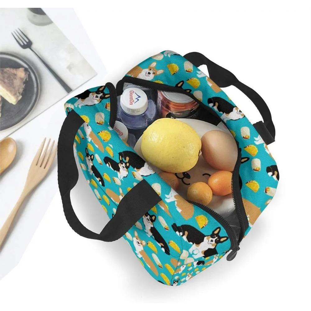Тако милые собаки корги изолированный ланч-бокс герметичный холодильник ланч-бокс для женщин многоразовая термосумка для работы школы пикника