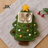 Reusable Holiday Tableware Christmas Felt Cutlery Holder DIY Kit, Flatware Pouch Craft Set, Handmade Utensil Sleeve for Dinner Table, Xmas Party