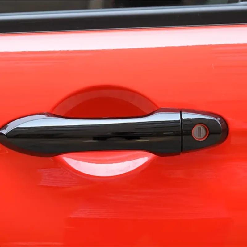 Black Door Outer Handle Decorative Sticker for LEAPMOTOR T03 Door Bowl Handle Changed Style Scratch proof Auto Accessories
