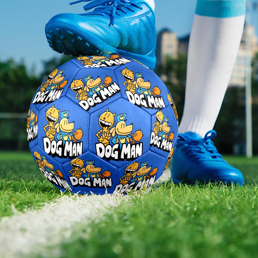 Dog Man And Friends Adventure Size 5 Soccer Ball,Indoor/Outdoor Suitable for Training Matches Tournaments Practice Games Perfect Gift for Fan