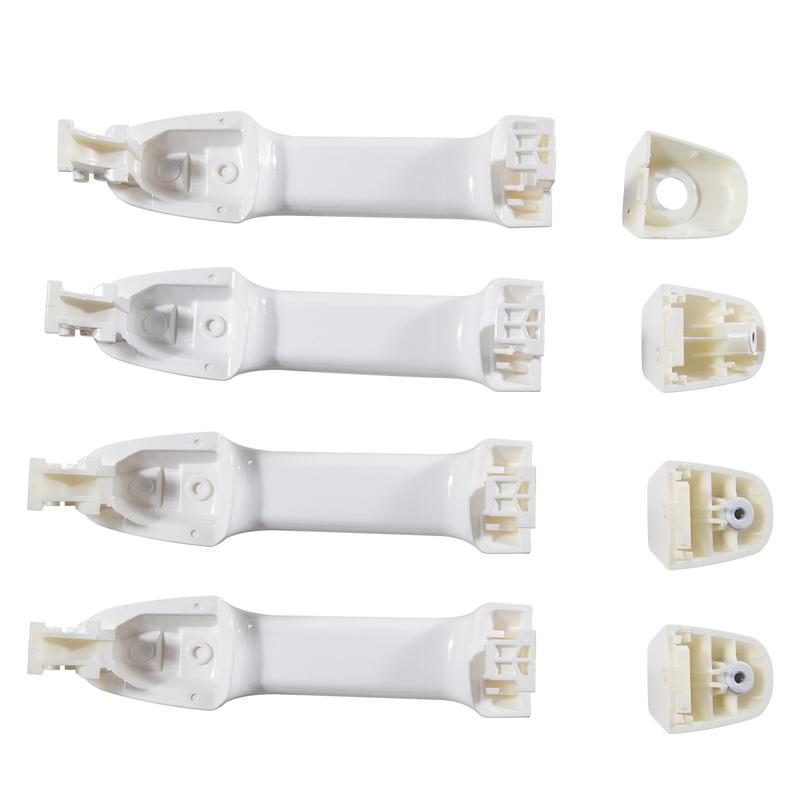 4 Pcs Exterior Outside Door Handle White Painted For Toyota Camry 2012 2013 2014 2015 2016 2017 Car Outer Accessories