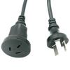 CCC 3-Pin Extension Cord, 1.5-2.5mm², 10A-16A, Male-Female, Chinese Standard.