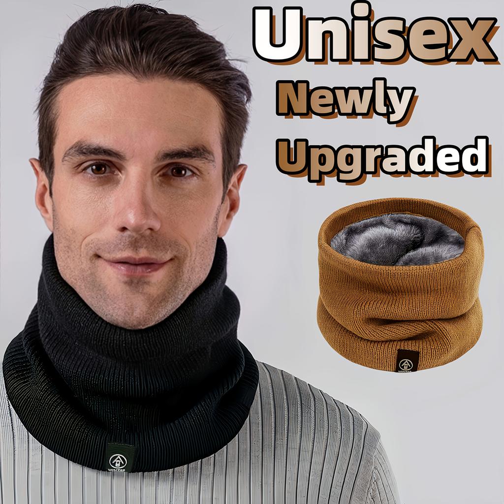 New Winter Thickened Premium Plush Scarf - Comfortable Solid Color Design, Unisex, Suitable for Outdoor Activities