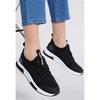 Women's Black White Sneakers