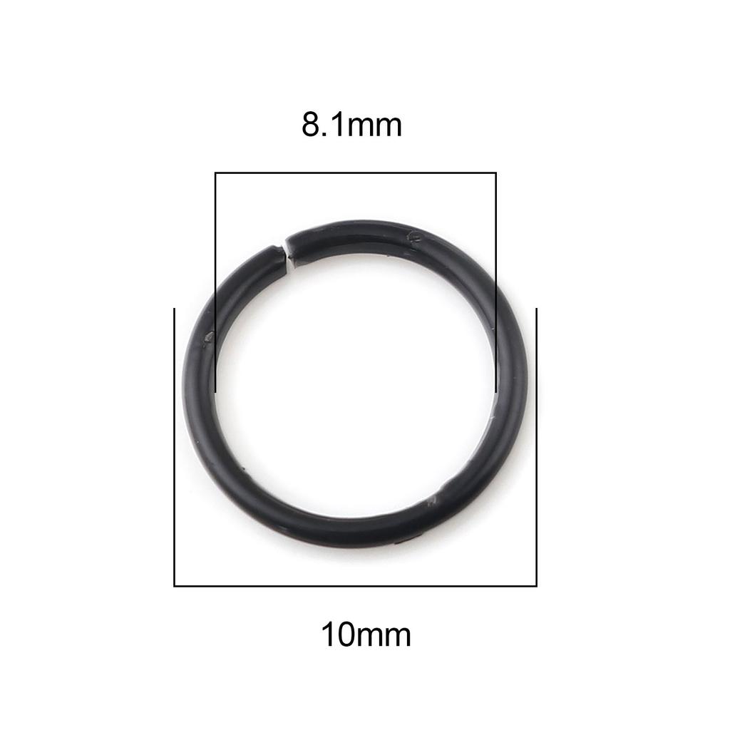 200 PCs/Set Multi-size Multi-Color Iron Based Alloy Open Jump Rings Findings Circle Ring for Making Jewelry DIY 3-12mm Wholesale