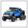 КЛТ 1:28 Ford Raptor F150 шестиколесный внедорожник, модель автомобиля из сплава для детей, игрушки для мальчиков, игрушки для детей, машинки, игрушки