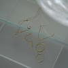 modernlike 14k gold-filled silver snake drop earrings