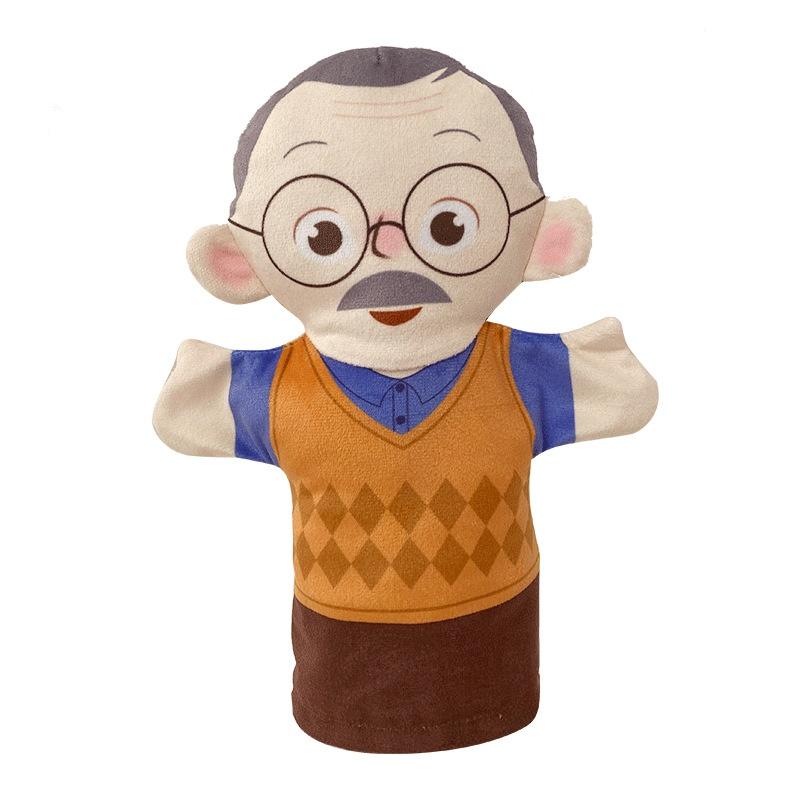 Storytelling Family Hand Puppet Family Role Play Interactive Toys Open Mouth Character Plush Hand Puppet