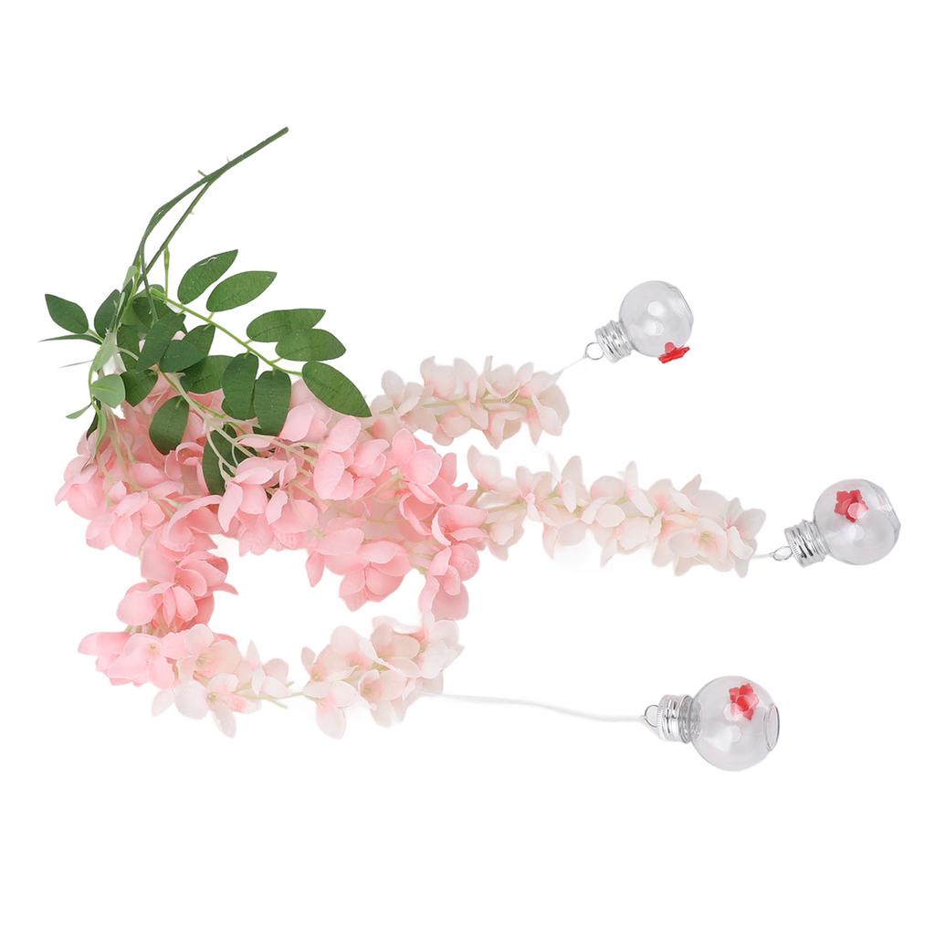 Кормушка для птиц в виде цветка глицинии, реалистичная, герметичная, пластиковая, с шелковыми цветами, кормушка для колибри для террасы