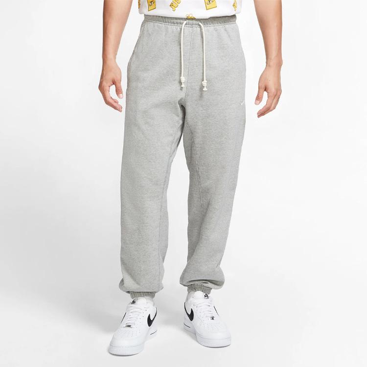 Nike Мужские джоггеры Dri-FIT Standard Issue с ​​вышитым логотипом, серые CK6365-063