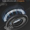 Подставка для телефона, складное алюминиевое кольцо-держатель с магнитами N52, беспроводная зарядка, вращение на 360 градусов, подставка для телефона, поддержка MagSafe