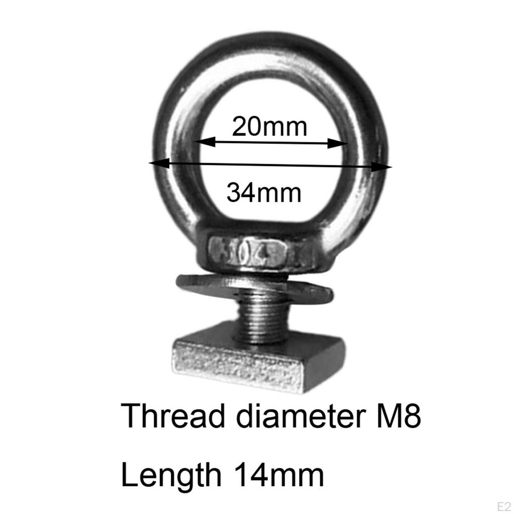 4Pcs Roof Platform Luggage Rack Expansion Screw T Track Mount Tie Down Anchor Vehicle Accessories