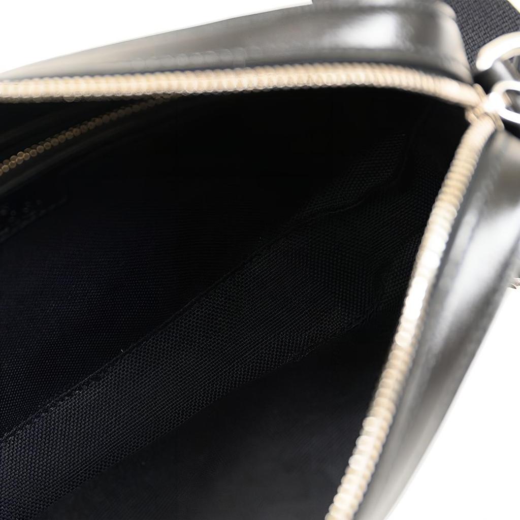 Gucci GG Monogram Canvas Messenger Crossbody Bag In Black For Unisex Daily Use