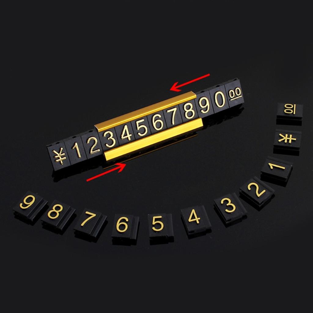 Price Tags Cube Adjustable Assembly Number Angled Pricing Counter Display Stand Pricemarker Labels Price Stickers