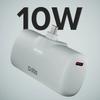 Пауэрбанк EcoPower 5000 мАч 10 Вт со встроенным портом USB-C - серый