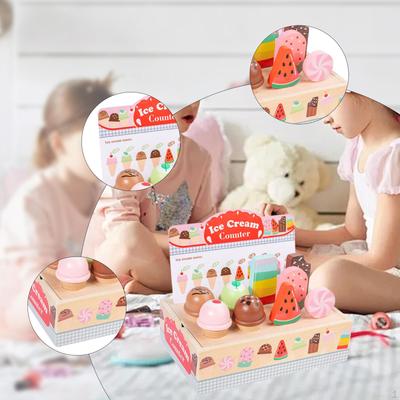 Игрушка Мороженое Игры в Магазин Леденцов, Обучение, Игрушка для Ролевых Игр, Игровой Набор Кухонных Аксессуаров для Детей
