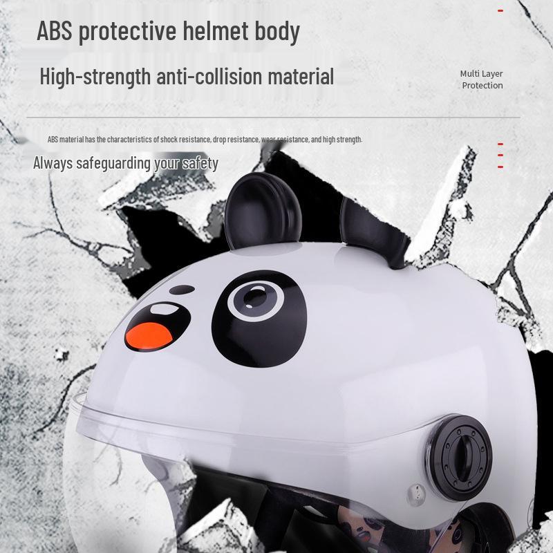 Children's Cycling Helmet with Anti-fog UV Goggles and Sound Ears