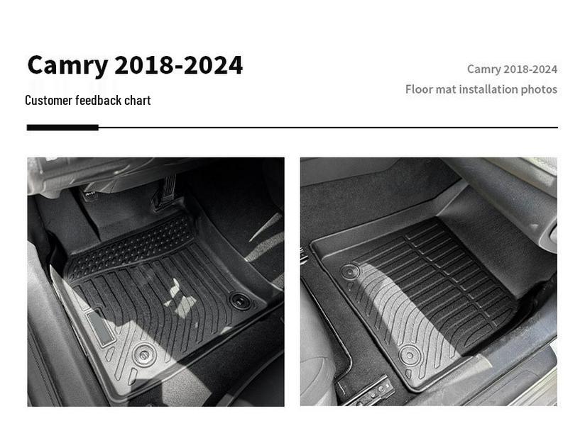 Индивидуальные ТПЭ коврики в салон автомобиля Toyota Camry