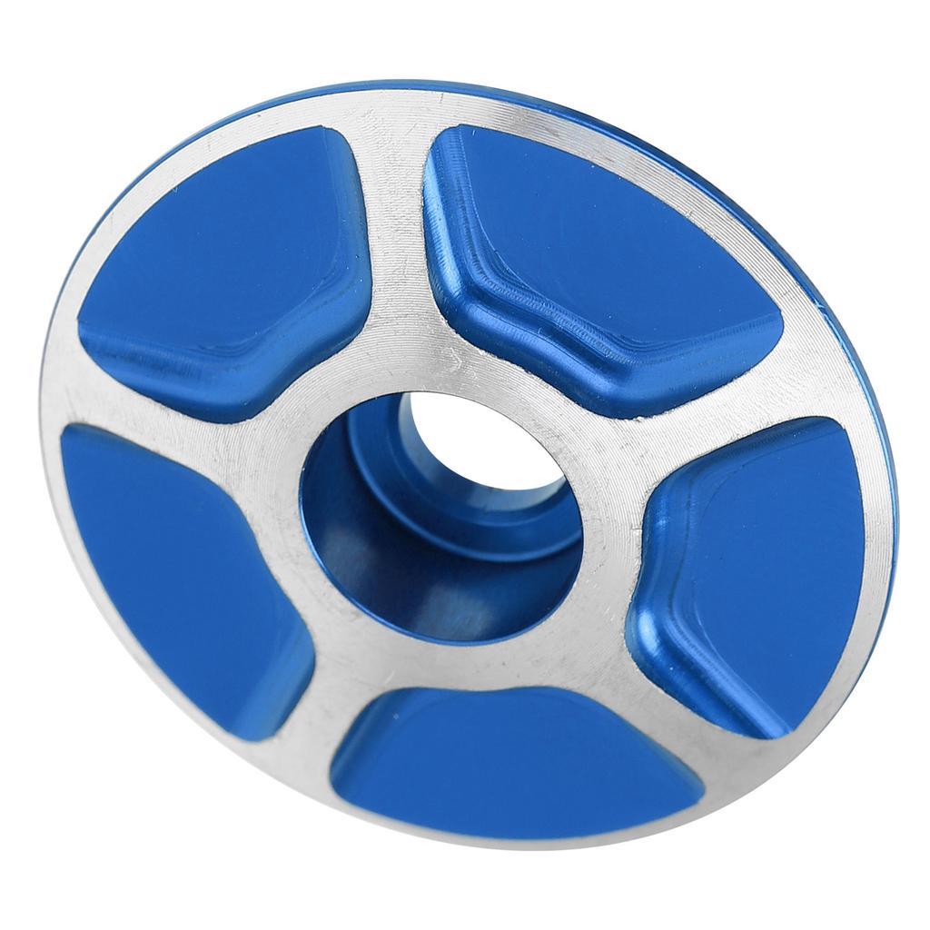 Bicycle Front Fork Headset Cover Replaceable Lightweight Mountain Road Bike Stem AccessoriesBlue