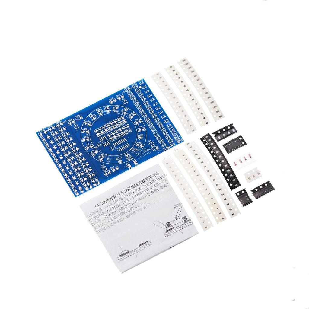 SMD вращающийся водяной светильник DIY Kit: Практикум по сварке компонентов для отработки навыков